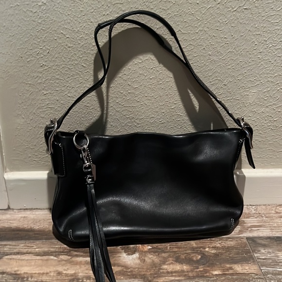 Coach Handbags - Black Leather Shoulder Bag